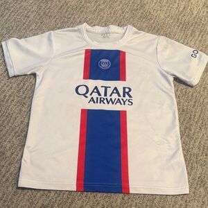 PSG Kids White and Red Jersey - MBAPPE
